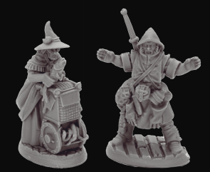 Bones 44035Townsfolk Fishmongers (2) | GrognardGamesBatavia