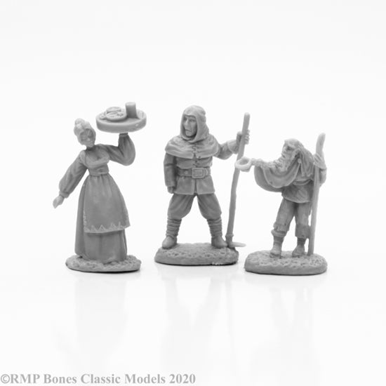 Bones 77665 Townsfolk 1 (3) | GrognardGamesBatavia