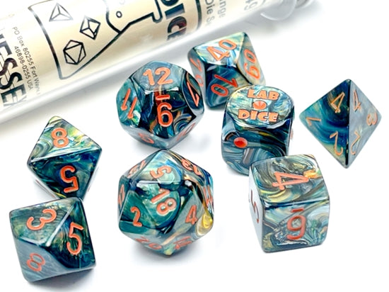 CHX30049 Lustrous Alpestris/Orange 7-die Set | GrognardGamesBatavia