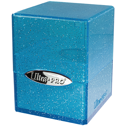 Deck Box Satin Cube: Glitter Blue UP | GrognardGamesBatavia
