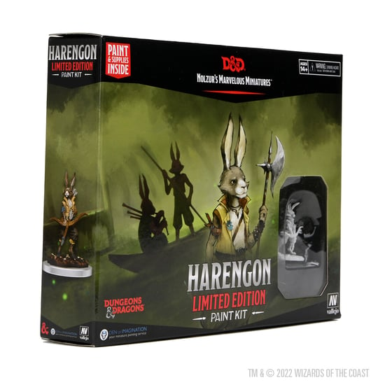 Dungeons & Dragons Nolzur’s Marvelous Miniatures: Paint Night Kit : Harengon | GrognardGamesBatavia