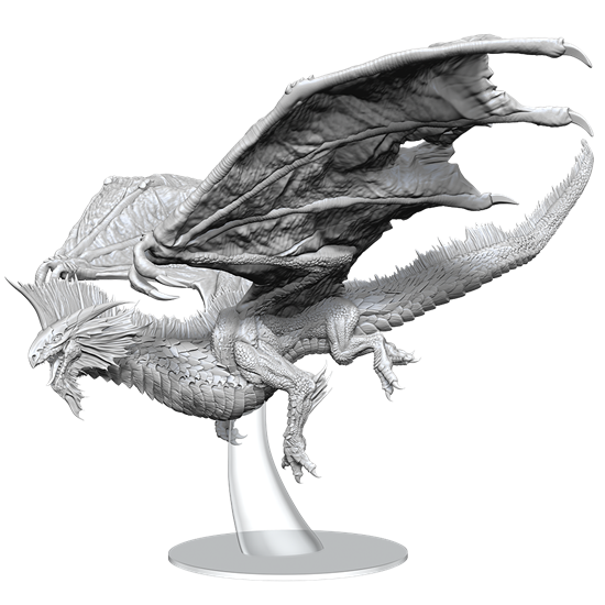 WizKids 90566  Adult Silver Dragon | GrognardGamesBatavia
