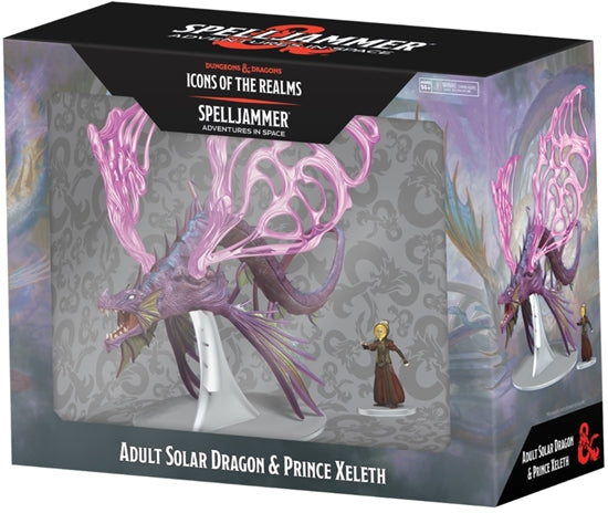 WizKids D&D Icons of the Realms Spelljammer Adult Solar Dragon and Prince Xeleth | GrognardGamesBatavia
