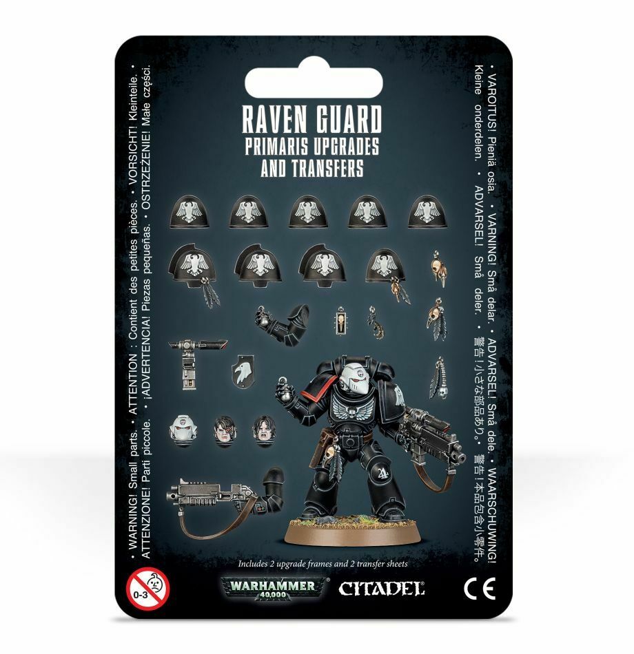 Space Marines Raven Guard Primaris Upgrades and Transfers | GrognardGamesBatavia