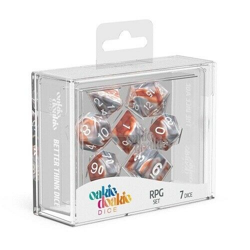 RPG Set Gemidice Silver-Rust | GrognardGamesBatavia