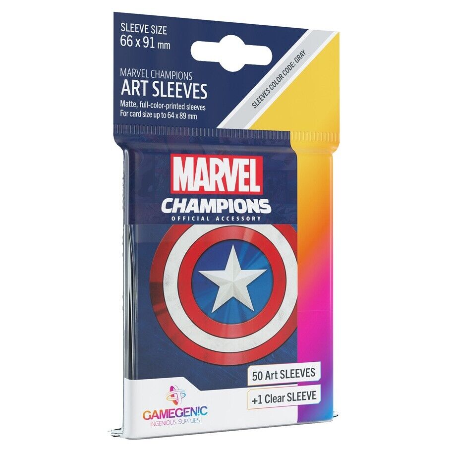 Marvel Champions Art Sleeves - Captain America | GrognardGamesBatavia