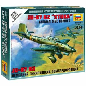 Zvezda 1/144 Junkers JU-87 B2 "Stuka" German Dive Bomber | GrognardGamesBatavia