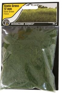 Woodland Scenics Static Grass 12mm Dark Green | GrognardGamesBatavia