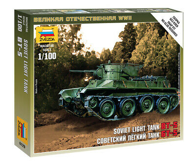 Zvezda 1/100 BT-5 Soviet Light Tank | GrognardGamesBatavia