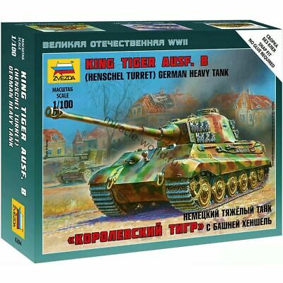 Zvezda 1/100 King Tiger Ausf. B (Henschel Turret) German Heavy Tank | GrognardGamesBatavia