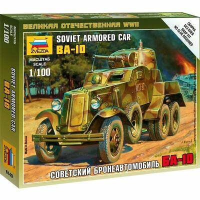 Zvezda 1/100 BA-10 Soviet Armored Car | GrognardGamesBatavia