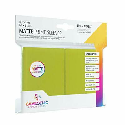 Gamegenic GG1034 Matte Prime Sleeves Lime | GrognardGamesBatavia