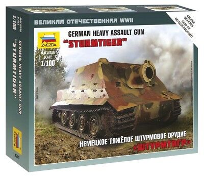 Zvezda 1/100 "Sturmtiger" German Heavy Assault Gun | GrognardGamesBatavia