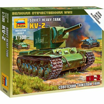 Zvezda 1/100 KV-2 Soviet Heavy Tank | GrognardGamesBatavia