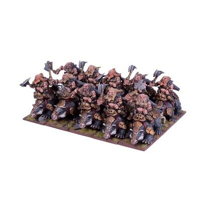 Kings of War Dwarf Brock Rider Regiment | GrognardGamesBatavia