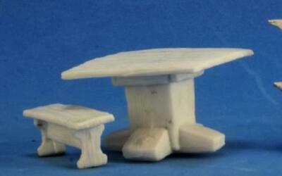 Bones 77319 Table and Benches | GrognardGamesBatavia