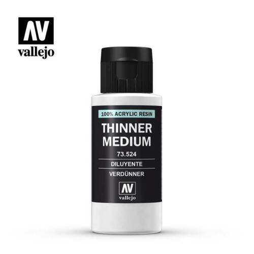 70.524 Vallejo Thinner Medium (60ML) | GrognardGamesBatavia