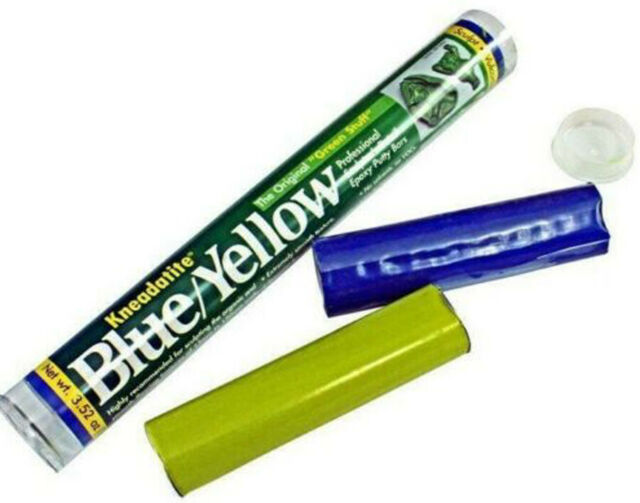 Kneadatite Blue/Yellow The Original green stuff (Tube) | GrognardGamesBatavia