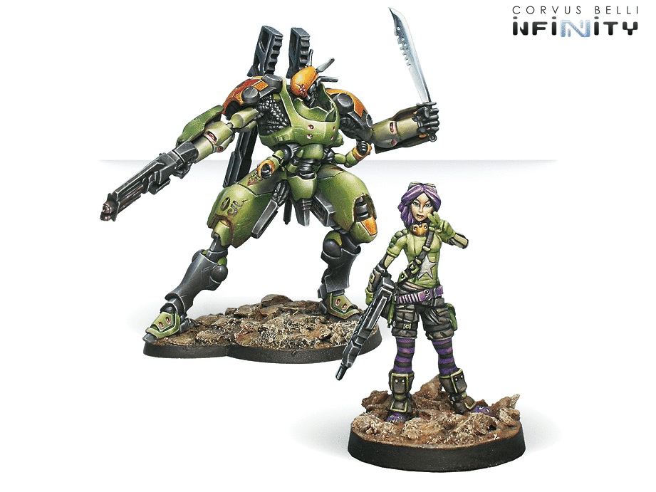 Scarface and Cordelia, Mercenary Armored Team | GrognardGamesBatavia