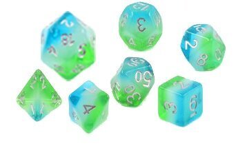 Sirius Blue Hawaiian 7 Dice-set | GrognardGamesBatavia