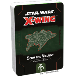 SWZ74 STAR WARS X-WING 2ND ED: SCUM AND VILLAINY DAMAGE DECK | GrognardGamesBatavia