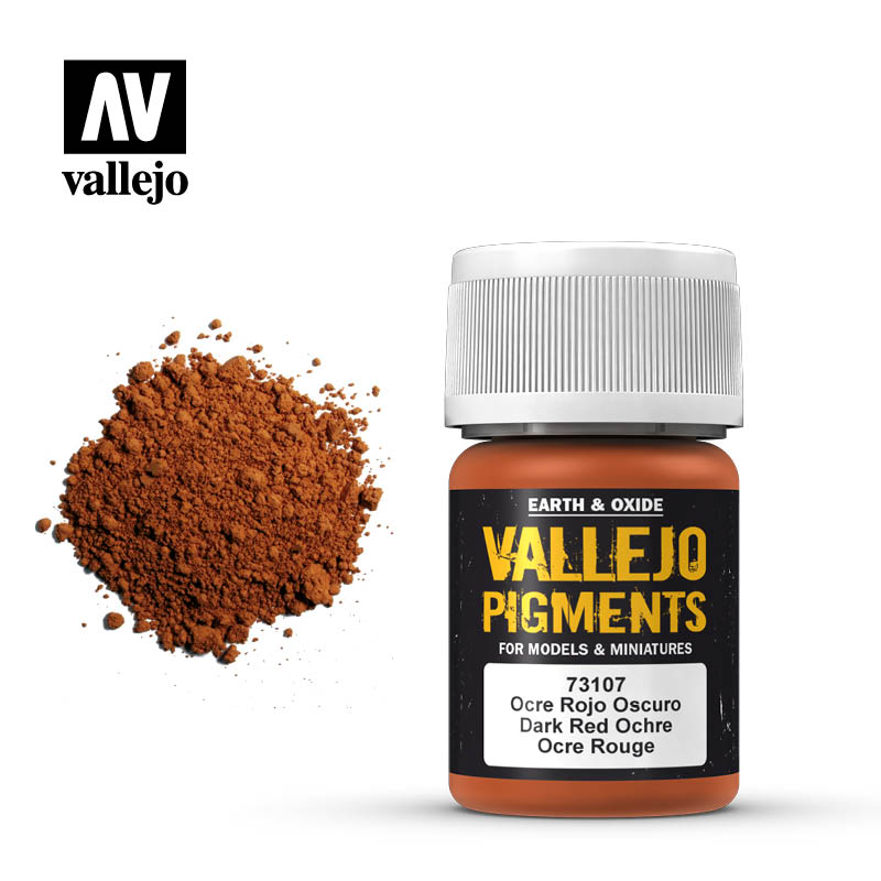 Vallejo Pigments Earth And Oxide Dark Red 73.107 | GrognardGamesBatavia