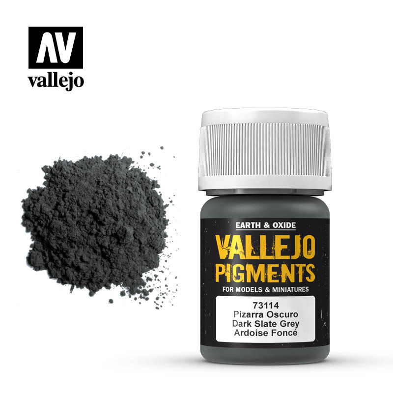 Vallejo Pigments Earth And Oxide Dark Slate Grey 73.114 | GrognardGamesBatavia