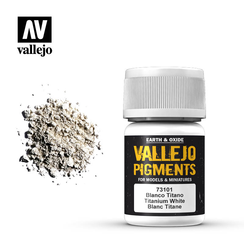 Vallejo Pigments Earth And Oxide Titanium White 73.101 | GrognardGamesBatavia