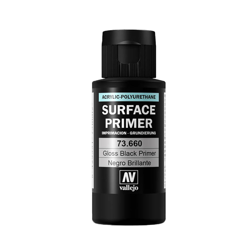 Vallejo Surface Primer Gloss Black 60 ml | GrognardGamesBatavia