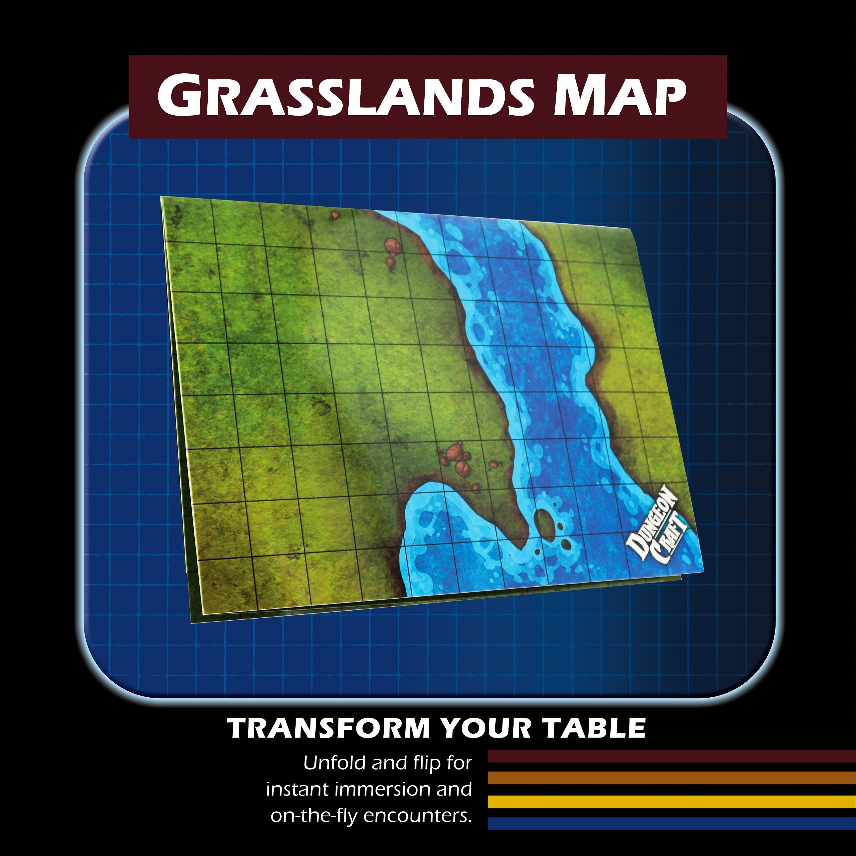 Dungeon Craft Battle Maps: Grasslands Pack | GrognardGamesBatavia