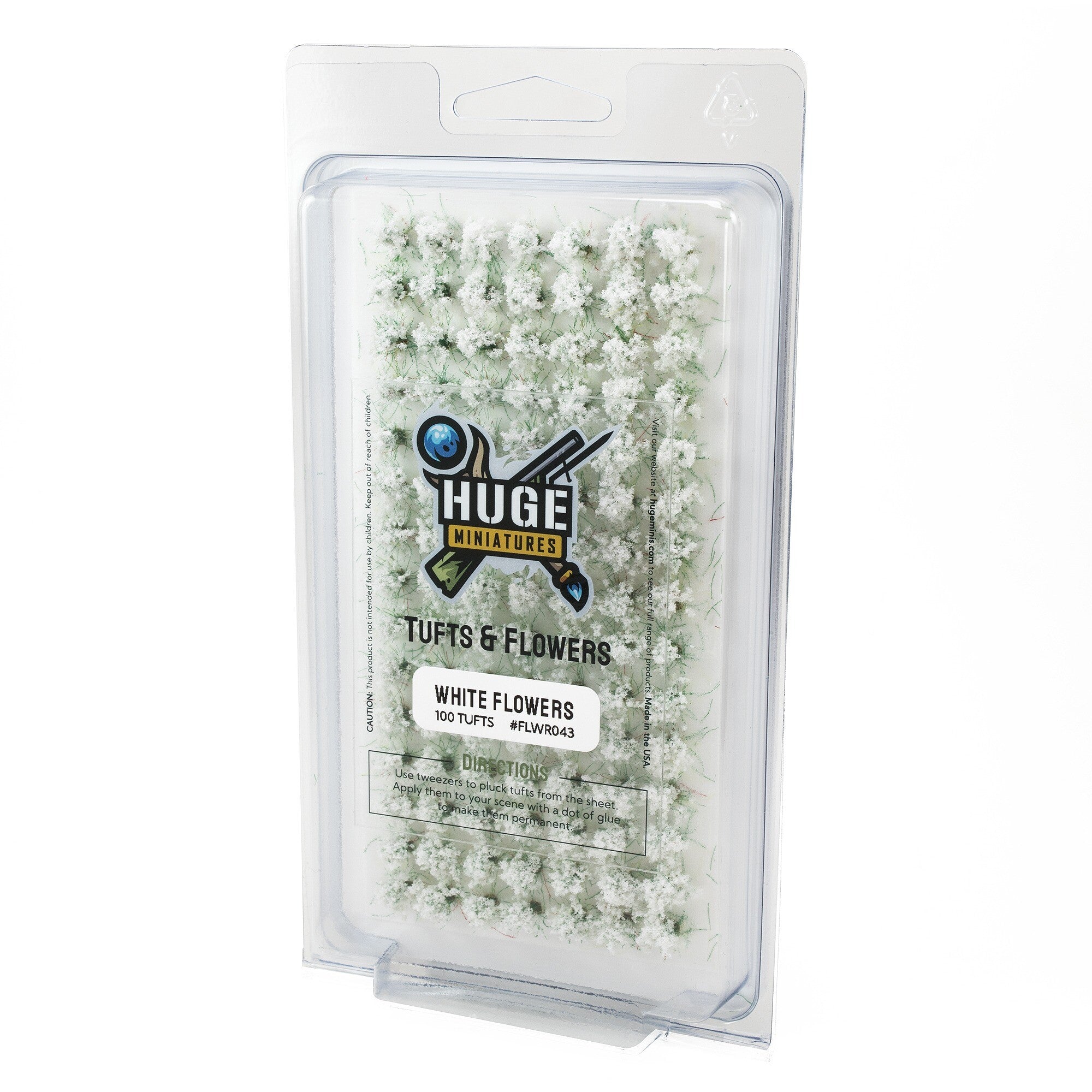 Huge Miniatures White Flowers | GrognardGamesBatavia