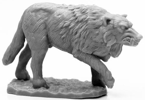 Reaper Bones 44125 Black Winter Wolf | GrognardGamesBatavia