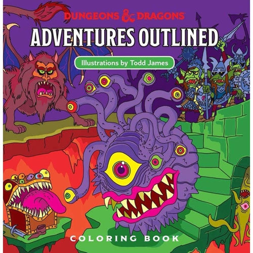 Adventurers Outlined Coloring Book | GrognardGamesBatavia
