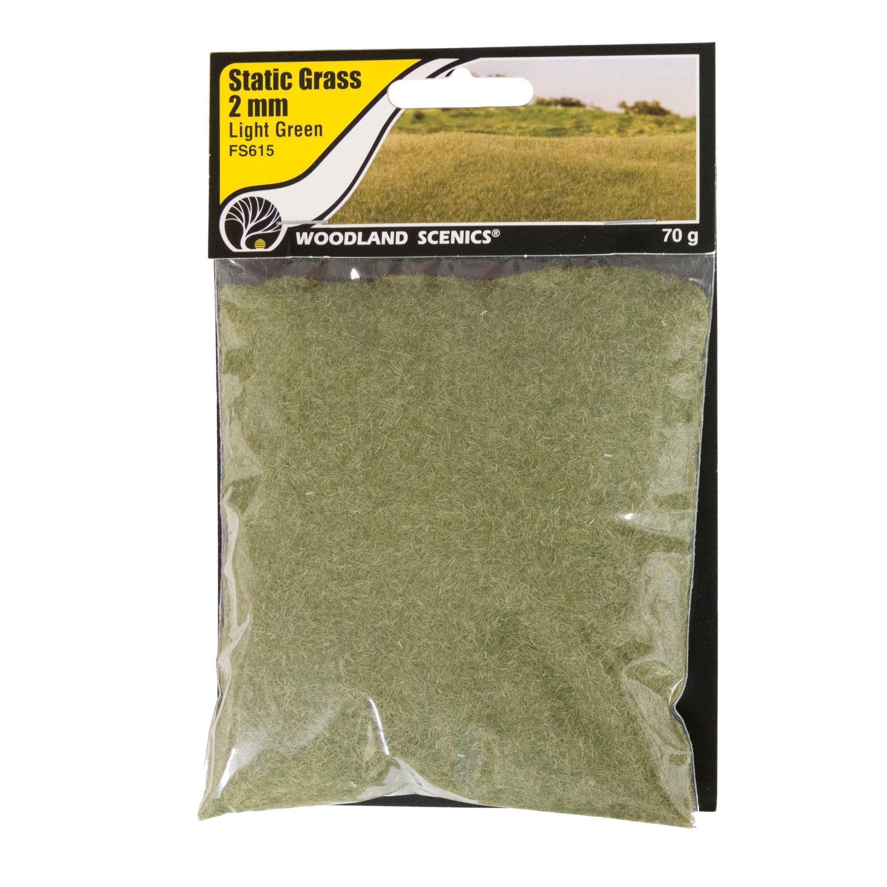 Woodland Scenics Static Grass 2mm Light Green | GrognardGamesBatavia