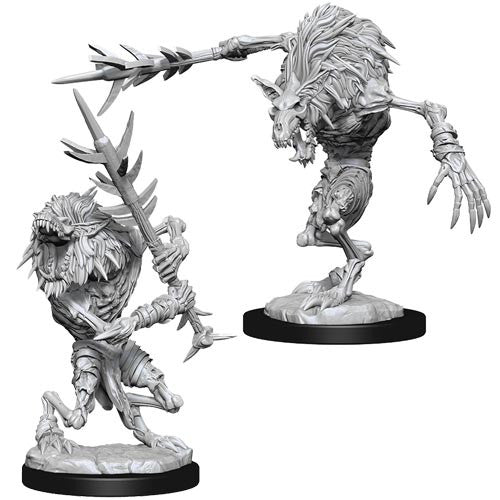 WizKids 903155 Dungeons & Dragons Nolzur's Marvelous Unpainted Miniatures W15 Gnoll Witherlings | GrognardGamesBatavia